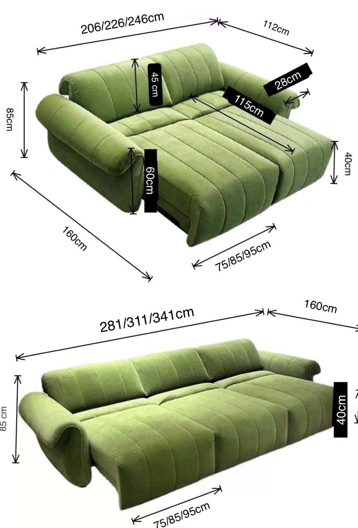 Home Atelier Giovanni Electric Sofa Bed