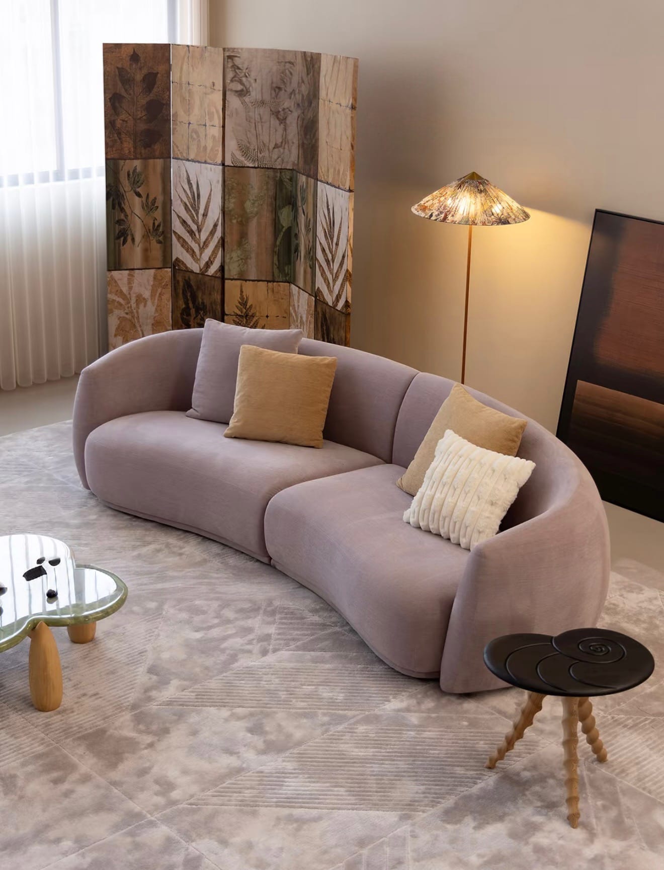 Home Atelier Giselle Performance Boucle Curve Sofa