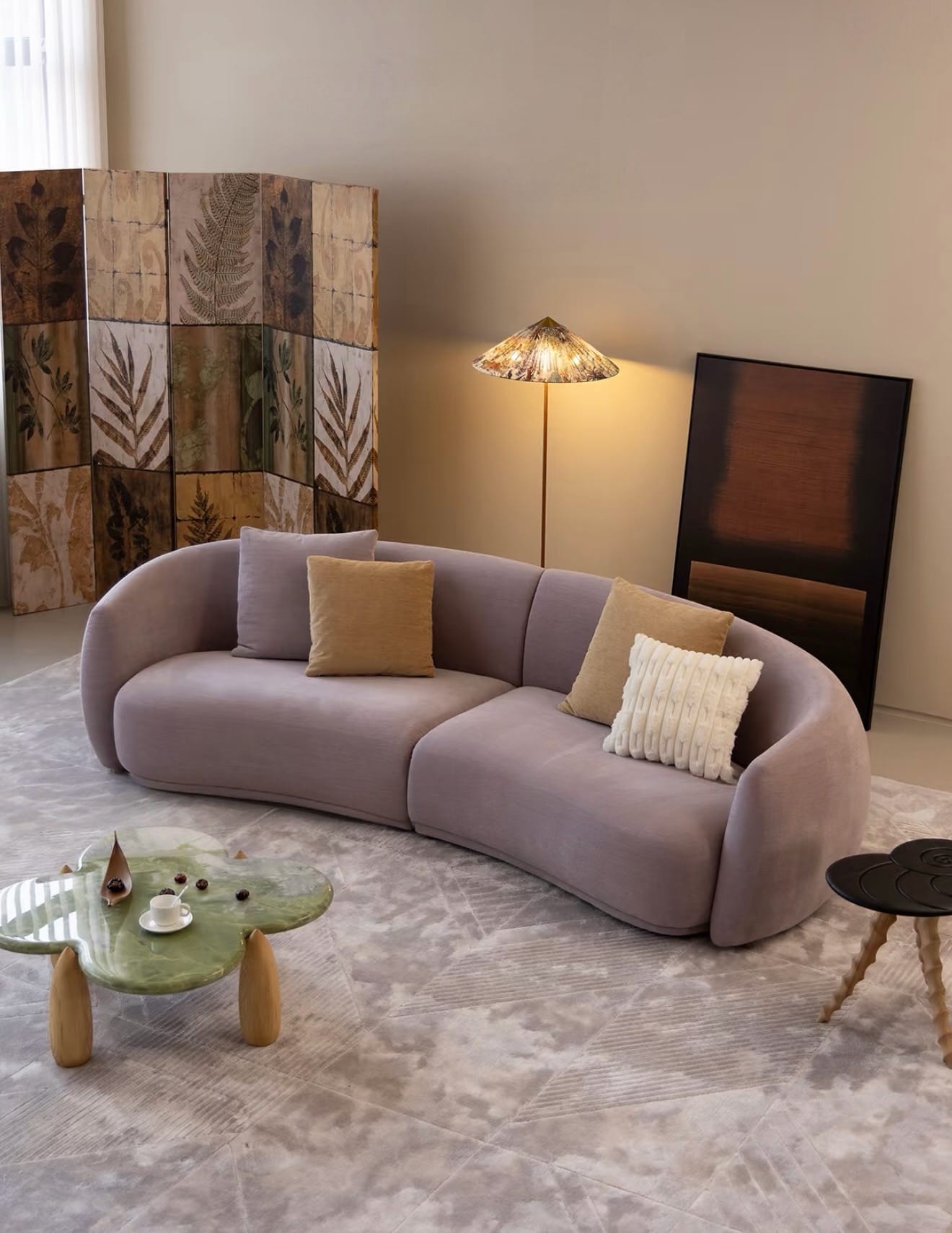 Home Atelier Giselle Performance Boucle Curve Sofa