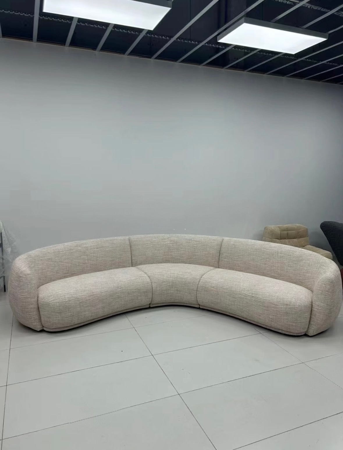 Home Atelier Giselle Performance Boucle Sectional Curve Sofa