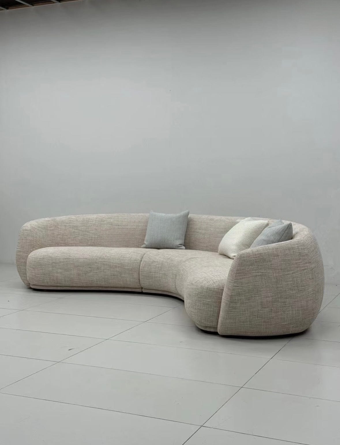 Home Atelier Giselle Performance Boucle Sectional Curve Sofa