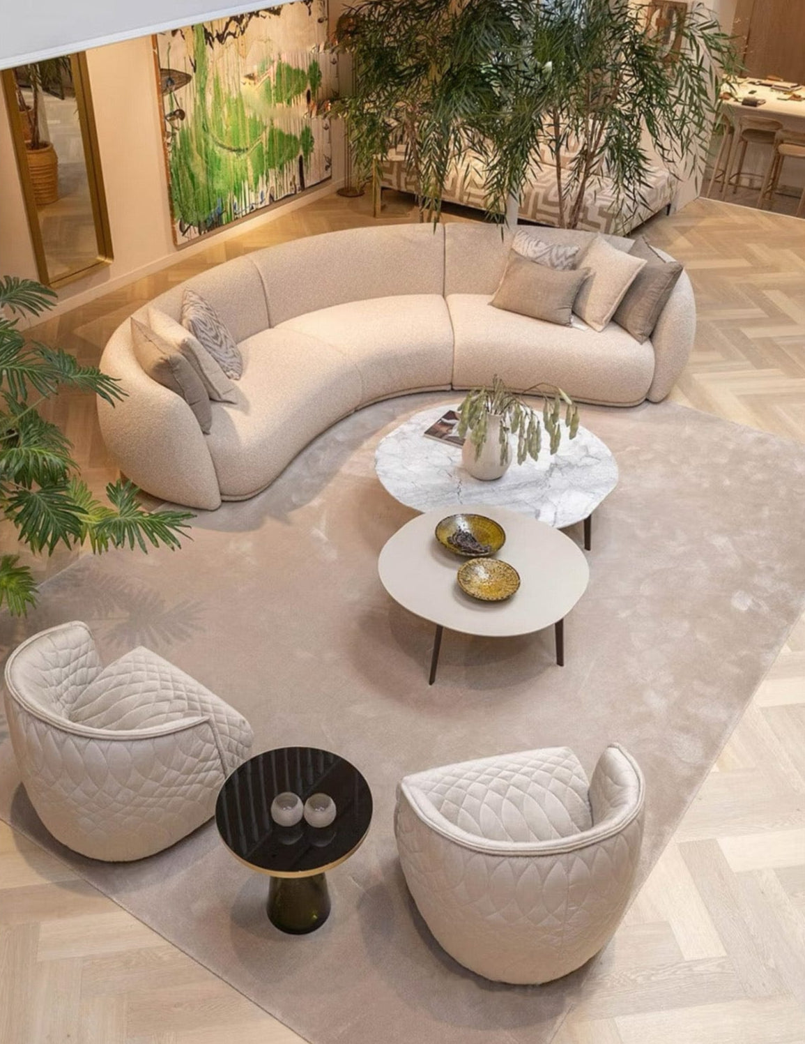Home Atelier Giselle Sectional Curve Sofa