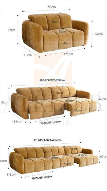Home Atelier Gordon Scratch Resistant Electric Sofa Bed