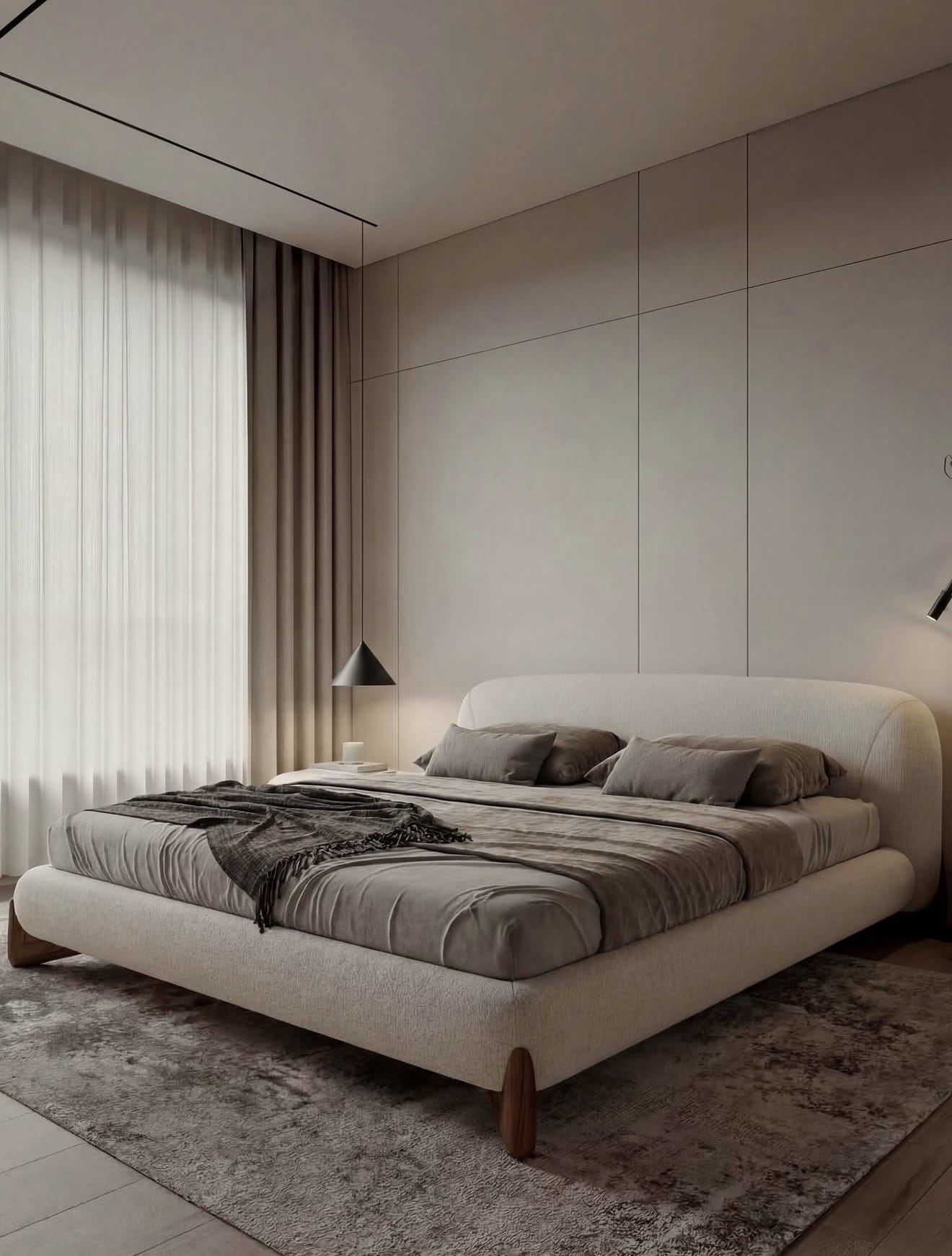 Home Atelier Grecan Boucle Bed Frame