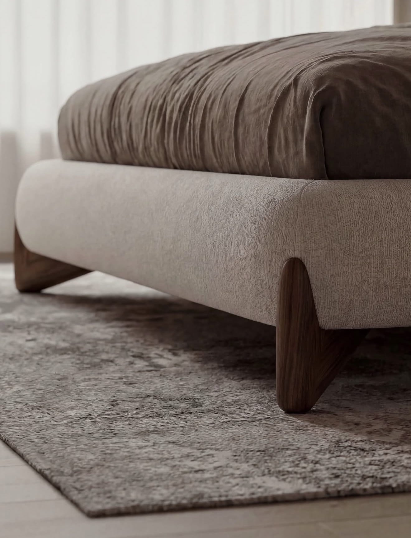 Home Atelier Grecan Boucle Bed Frame