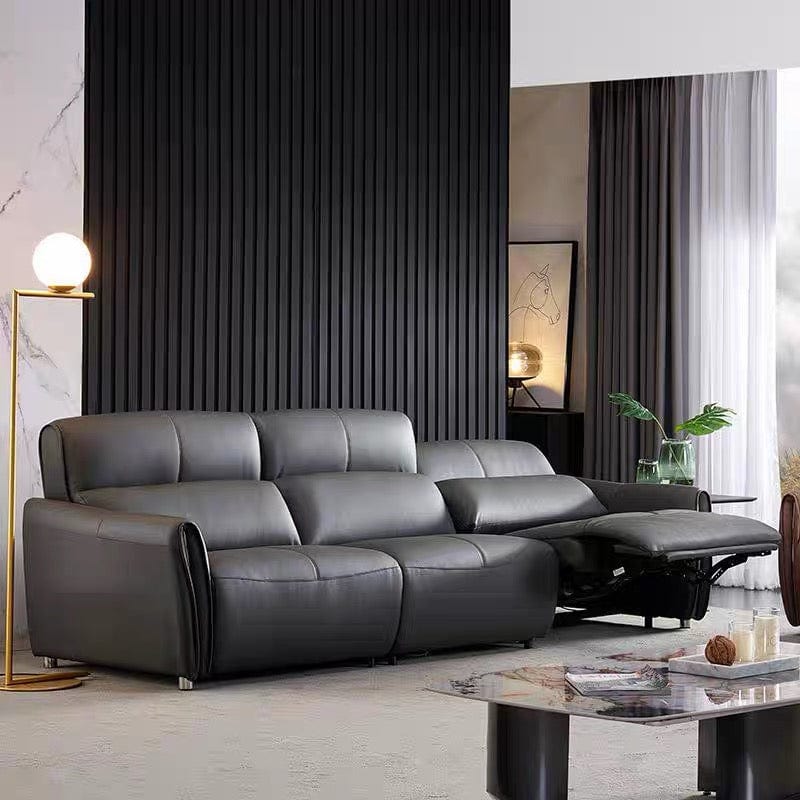 Home Atelier Grecian Leather Electric Recliner Sofa