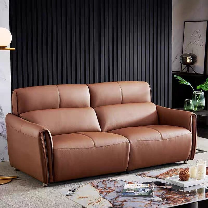 Home Atelier Grecian Leather Electric Recliner Sofa