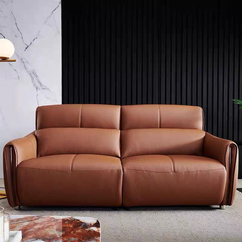 Home Atelier Grecian Leather Electric Recliner Sofa