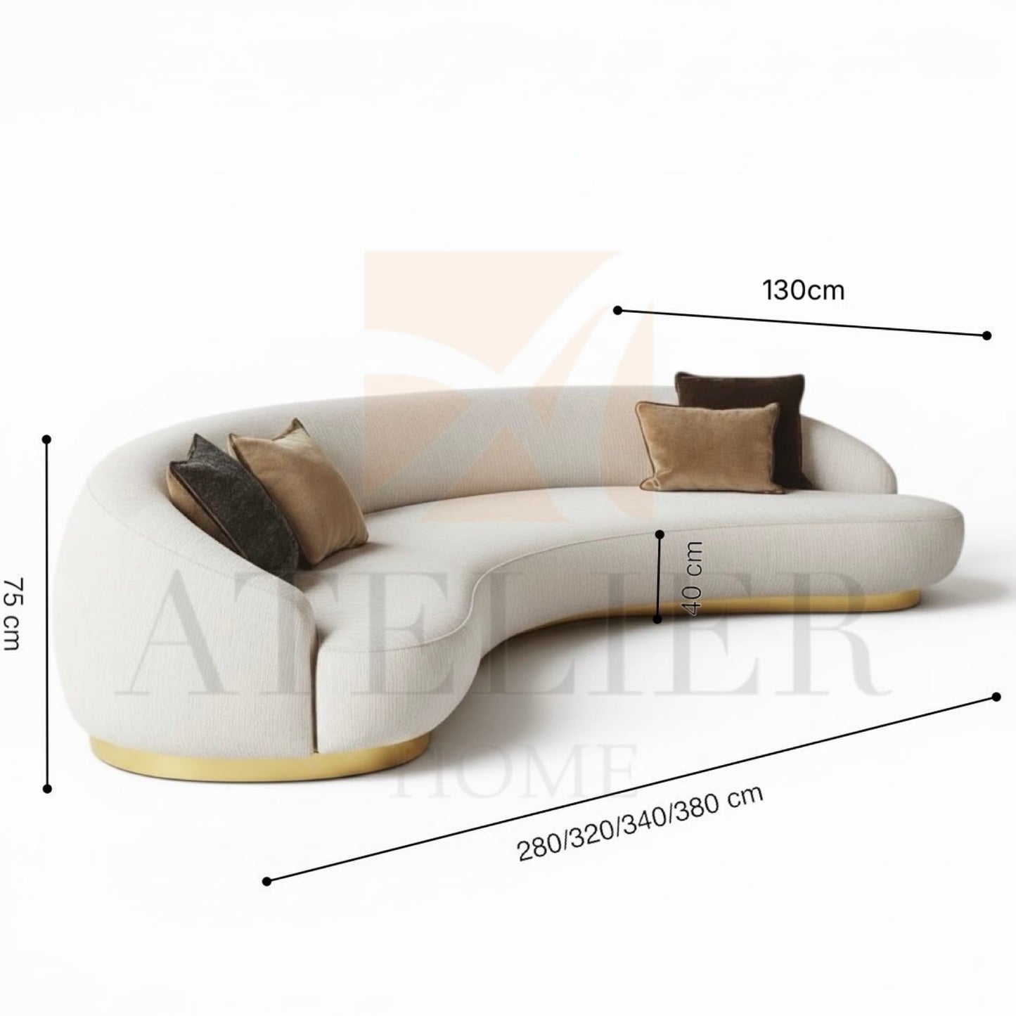 Home Atelier Greg Performance Boucle Curve Sofa (Copy 2)