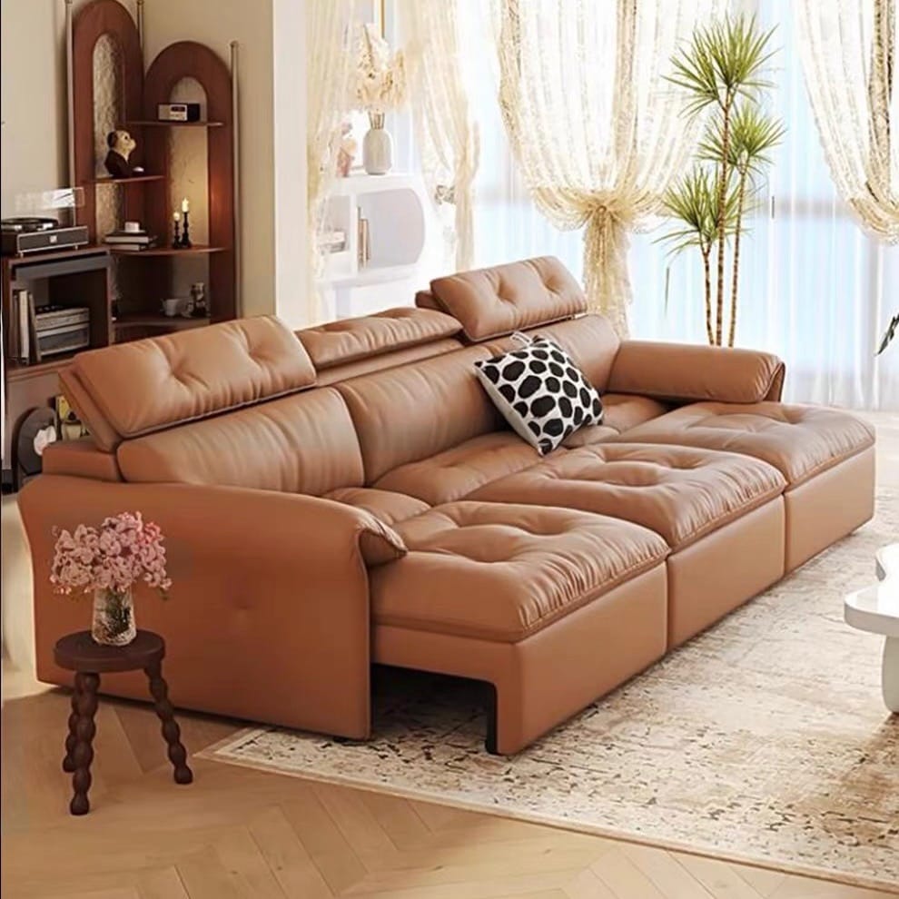 Home Atelier Greken Scratch Resistant Electric Motorized Leather Sofa Bed