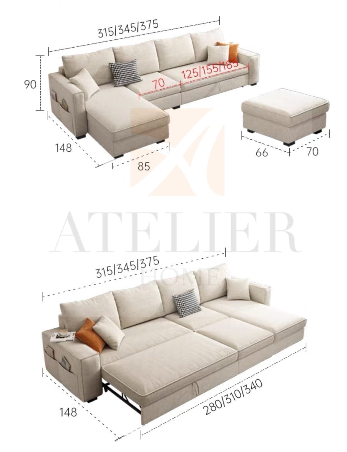 Home Atelier Gryphon Scratch Resistant Sofa Bed