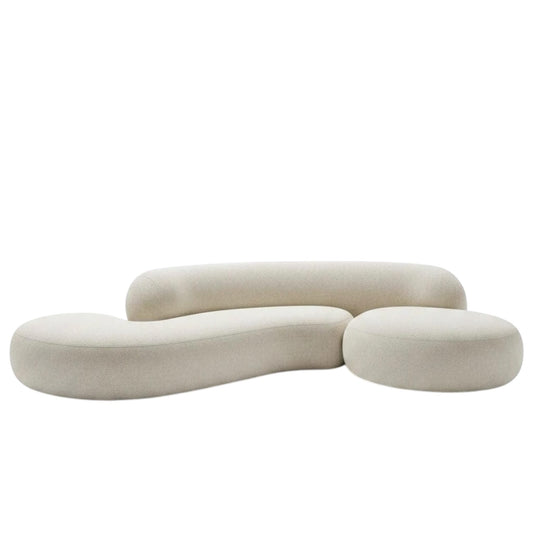 Home Atelier Heizer Performance Boucle Sectional Curve Sofa