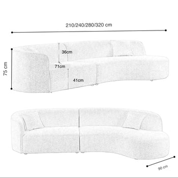 Home Atelier Helena Curve Sofa