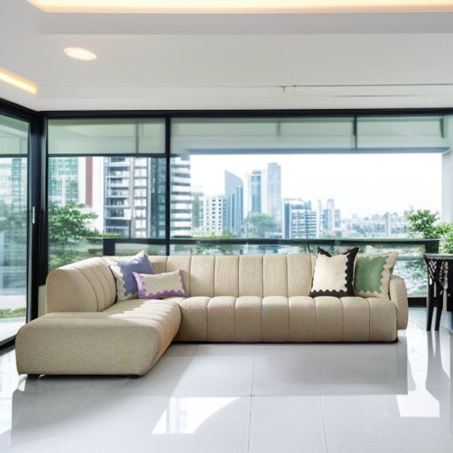 Home Atelier Henderson Performance Boucle Sectional Sofa
