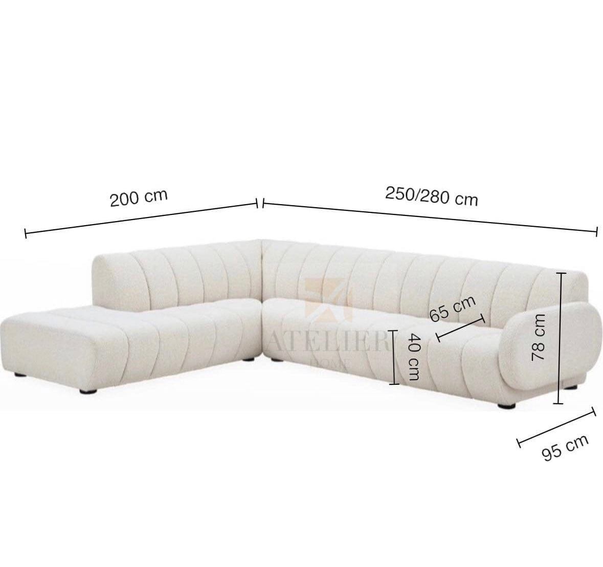Home Atelier Henderson Performance Boucle Sectional Sofa