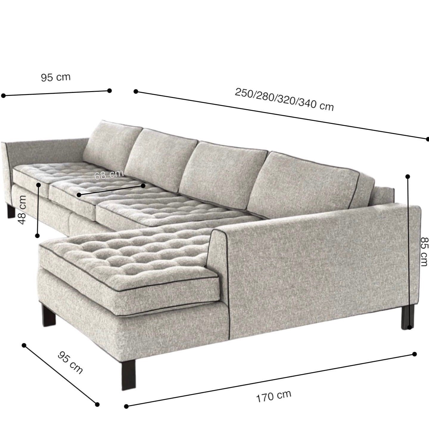 Home Atelier Hensel Sectional L-shape Sofa
