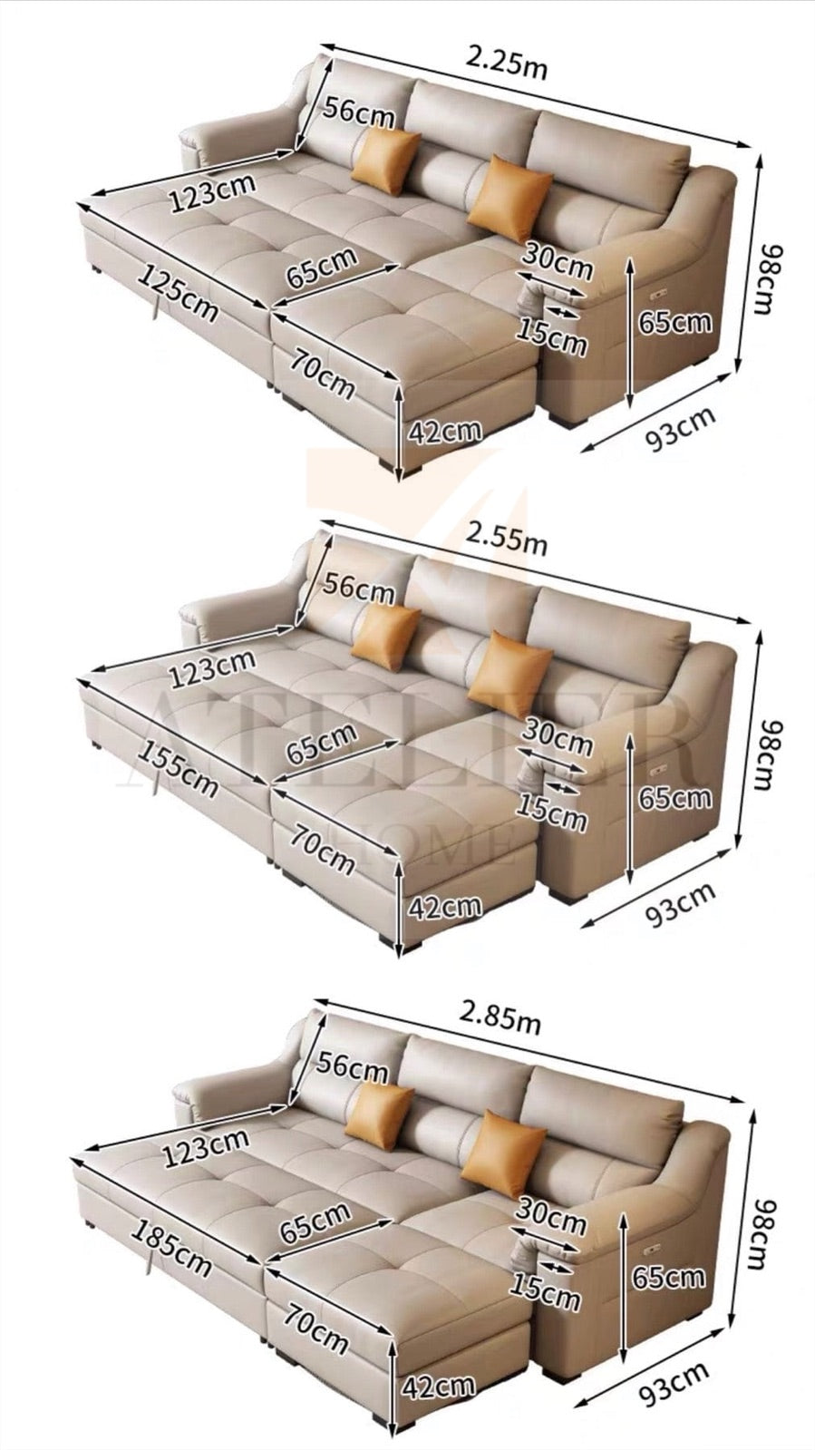 Home Atelier Hera Electric Sofa Bed