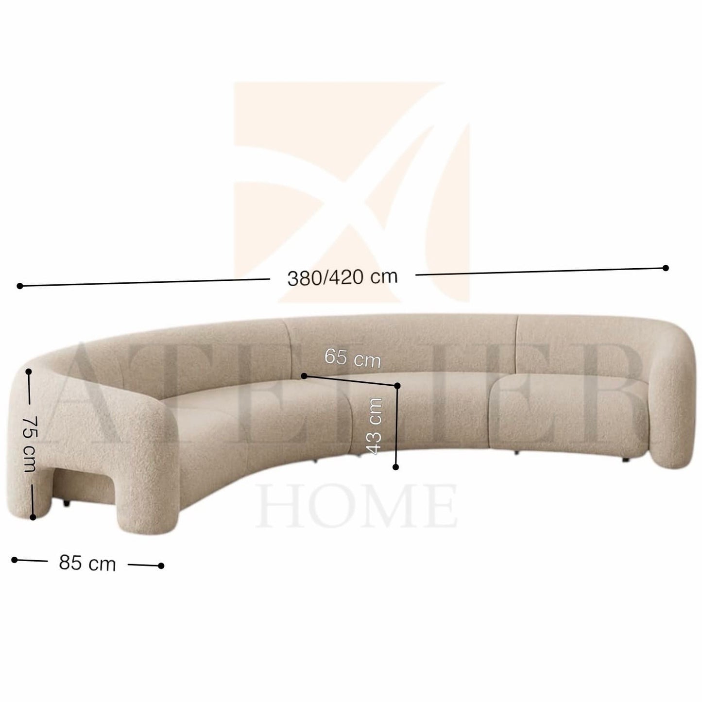 Home Atelier Hercules Modern Sectional Sofa for Living Room (Copy 5)