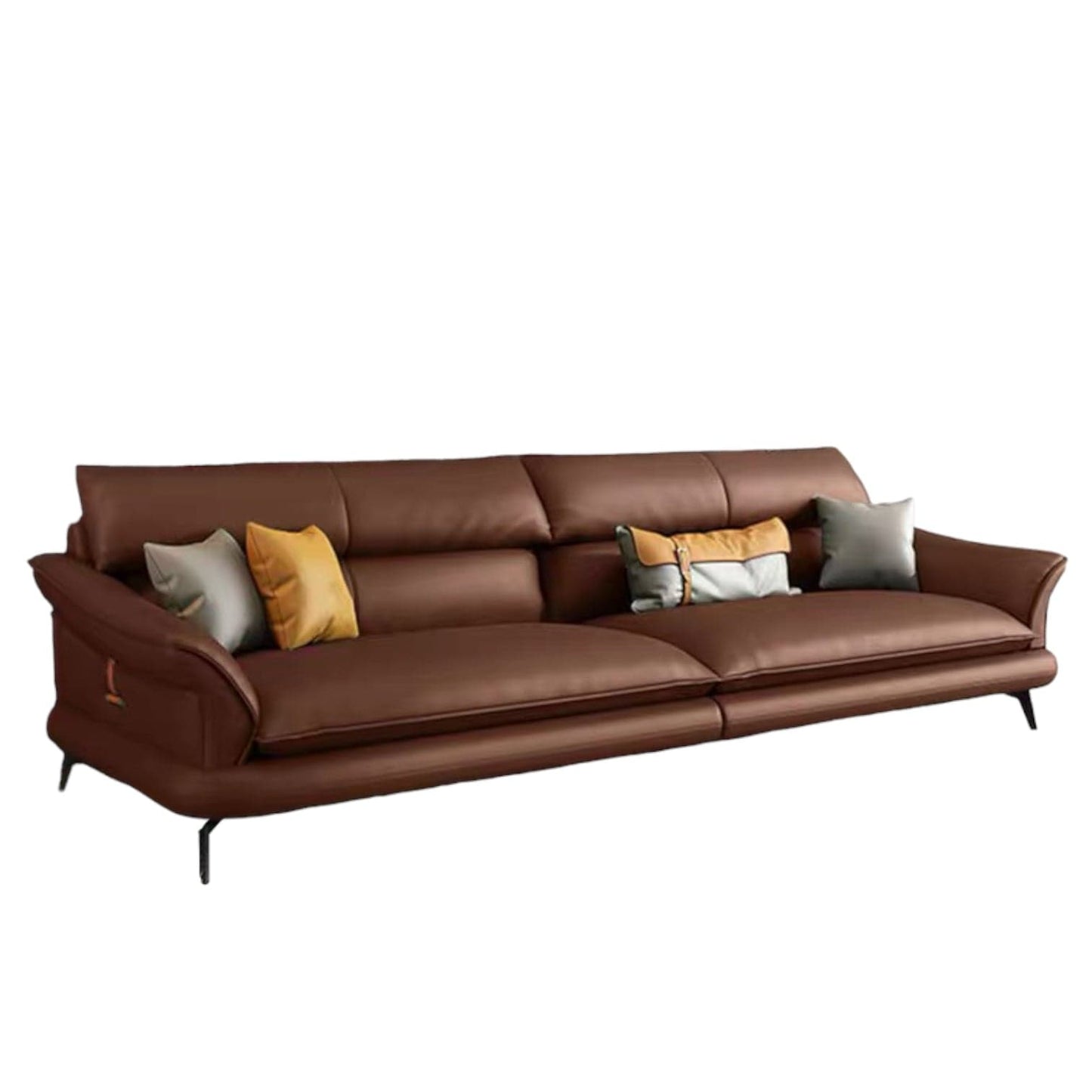 Home Atelier Hugh Genuine Cowhide Leather Sofa