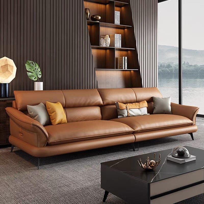 Home Atelier Hugh Genuine Cowhide Leather Sofa