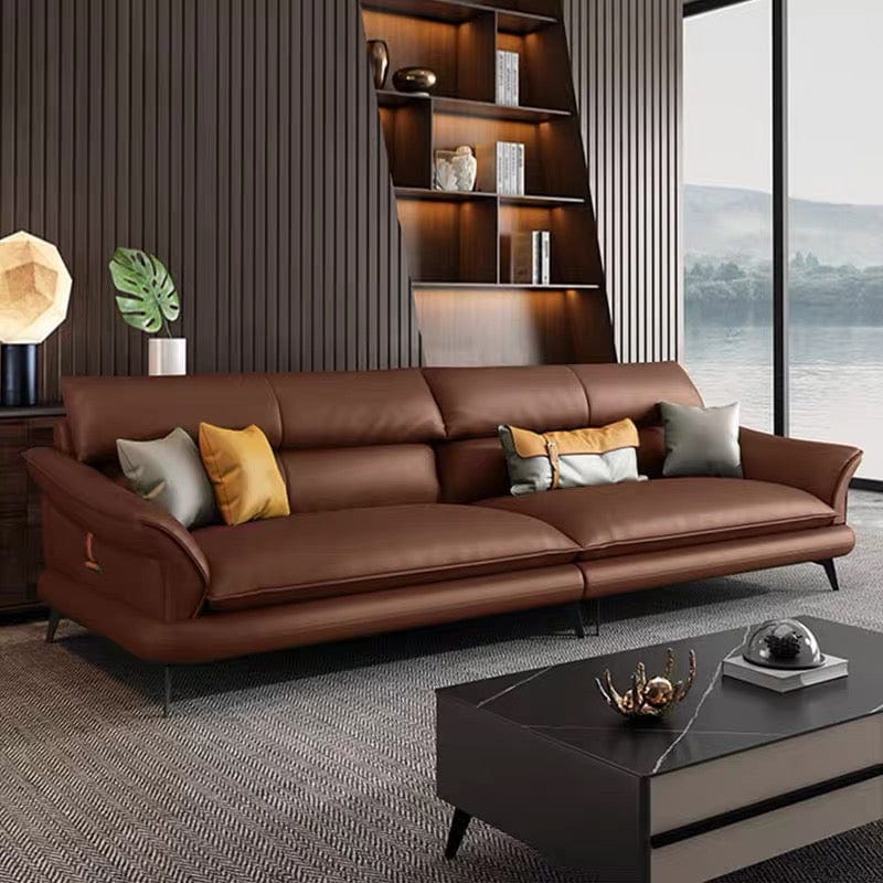 Home Atelier Hugh Genuine Cowhide Leather Sofa