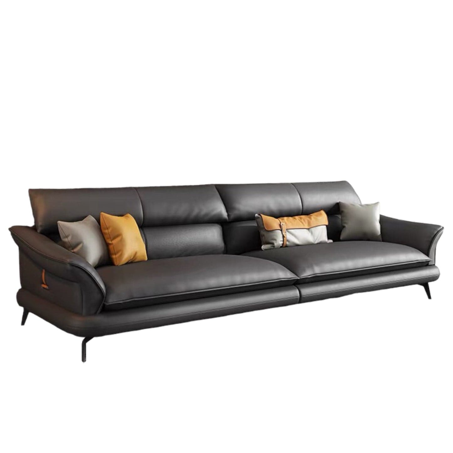 Home Atelier Hugh Genuine Cowhide Leather Sofa