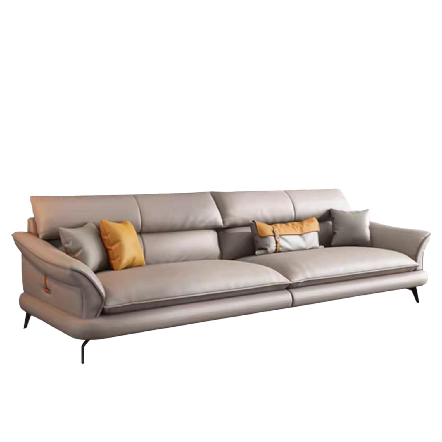 Home Atelier Hugh Genuine Cowhide Leather Sofa