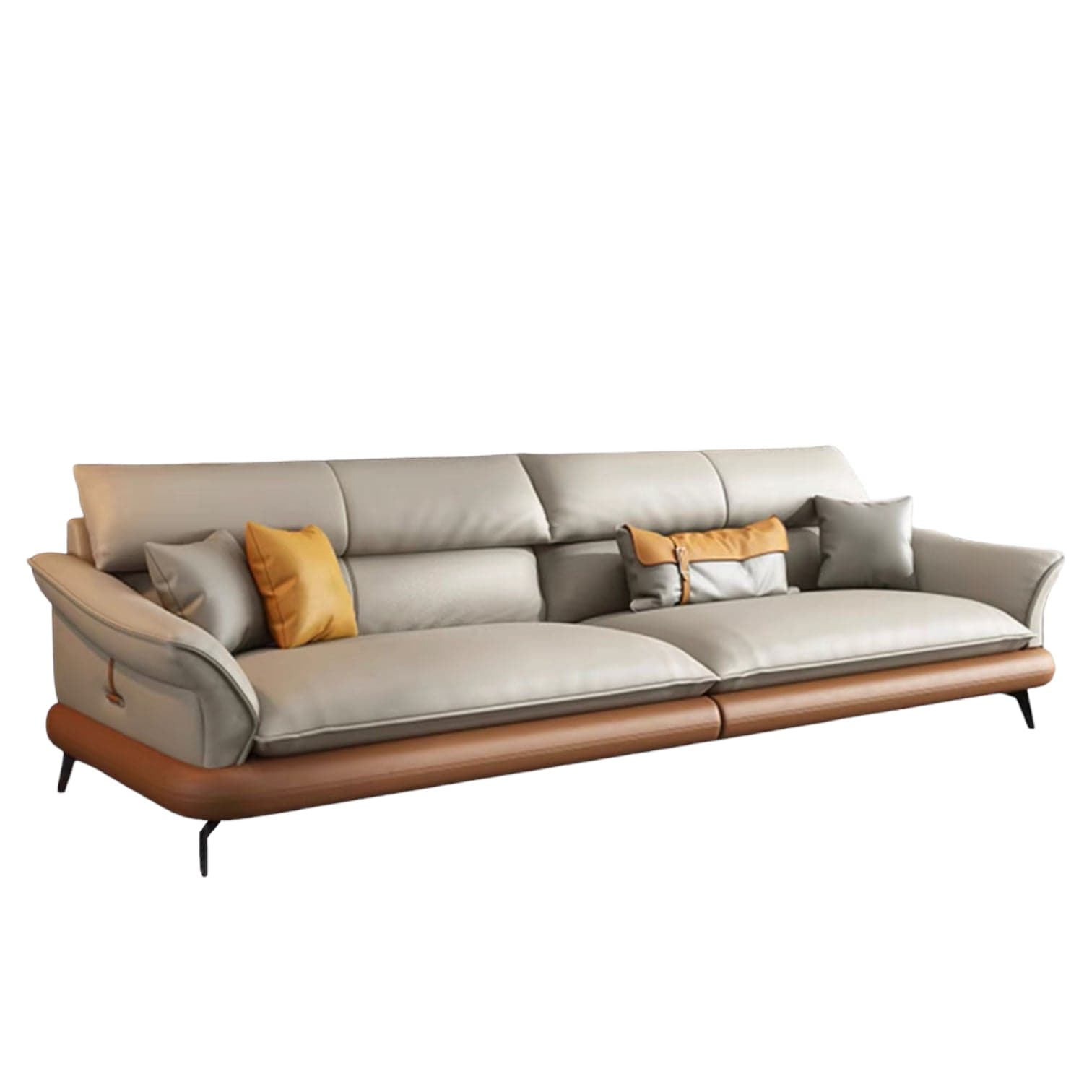 Home Atelier Hugh Genuine Cowhide Leather Sofa