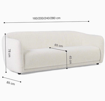 Home Atelier Imma Performance Boucle Curve Sofa