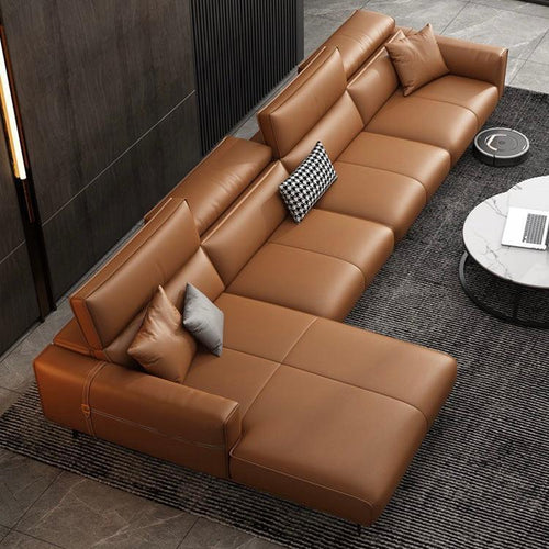 Alexus Leather Sectional Sofa Home