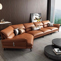 Home Atelier Italian Genuine Cowhide Leather / 4 seater/ Length 280cm / Camel Luke Sofa