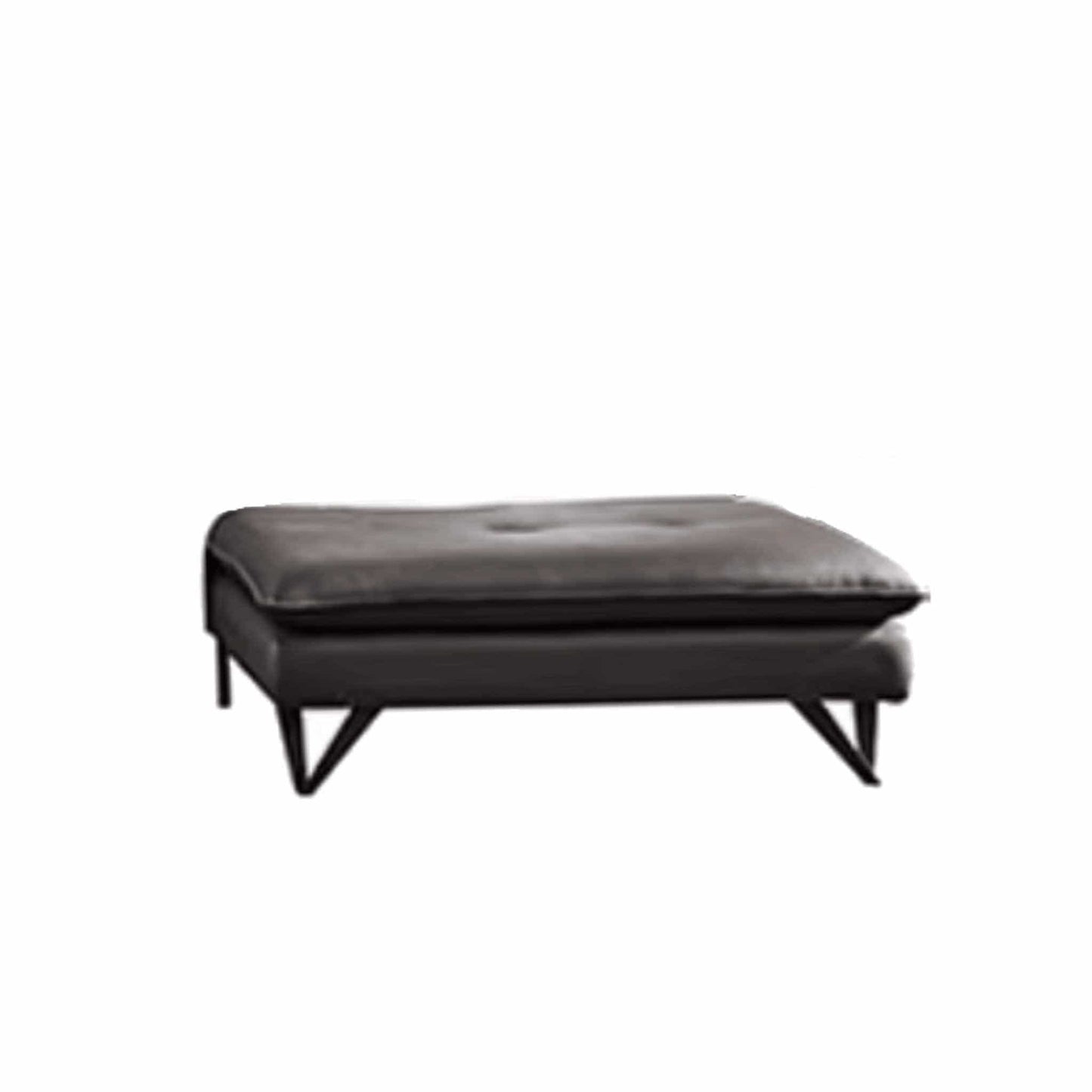 Home Atelier Italian Genuine Cowhide Leather / Ottoman / Black Moretti Slider Sofa