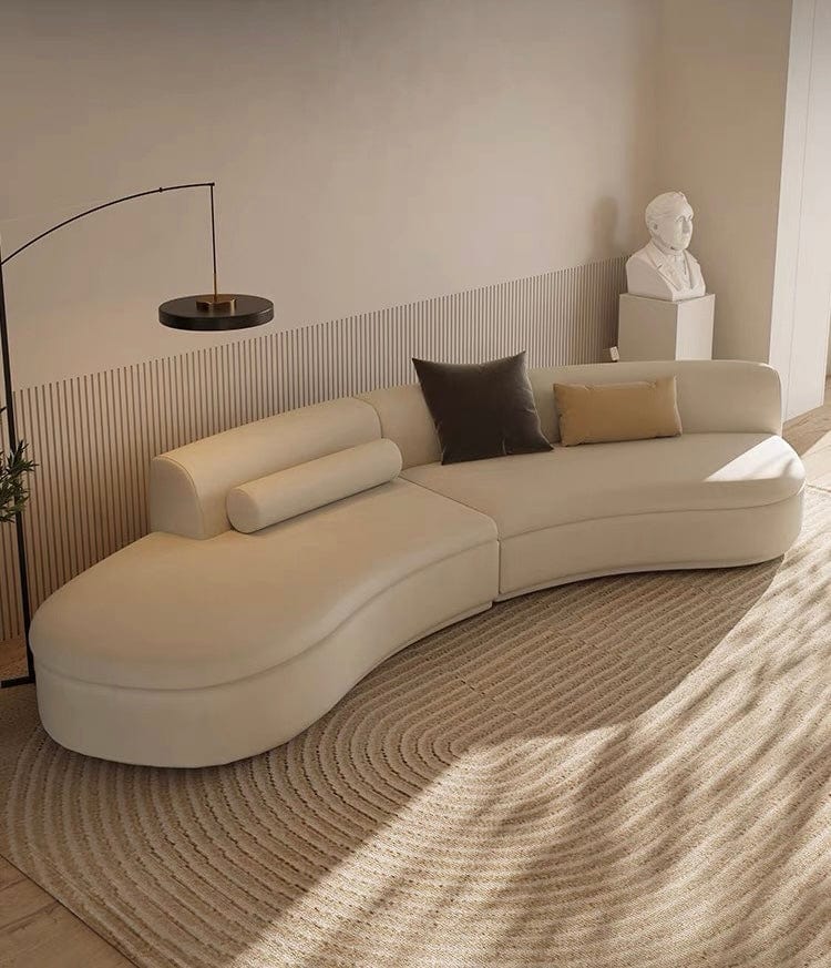 Home Atelier Italian Velvet Fabric / 6 seater/ Length 300cm ( 2 modular units) / Dark Brown Parker Scratch Resistant Sectional Curve Sofa