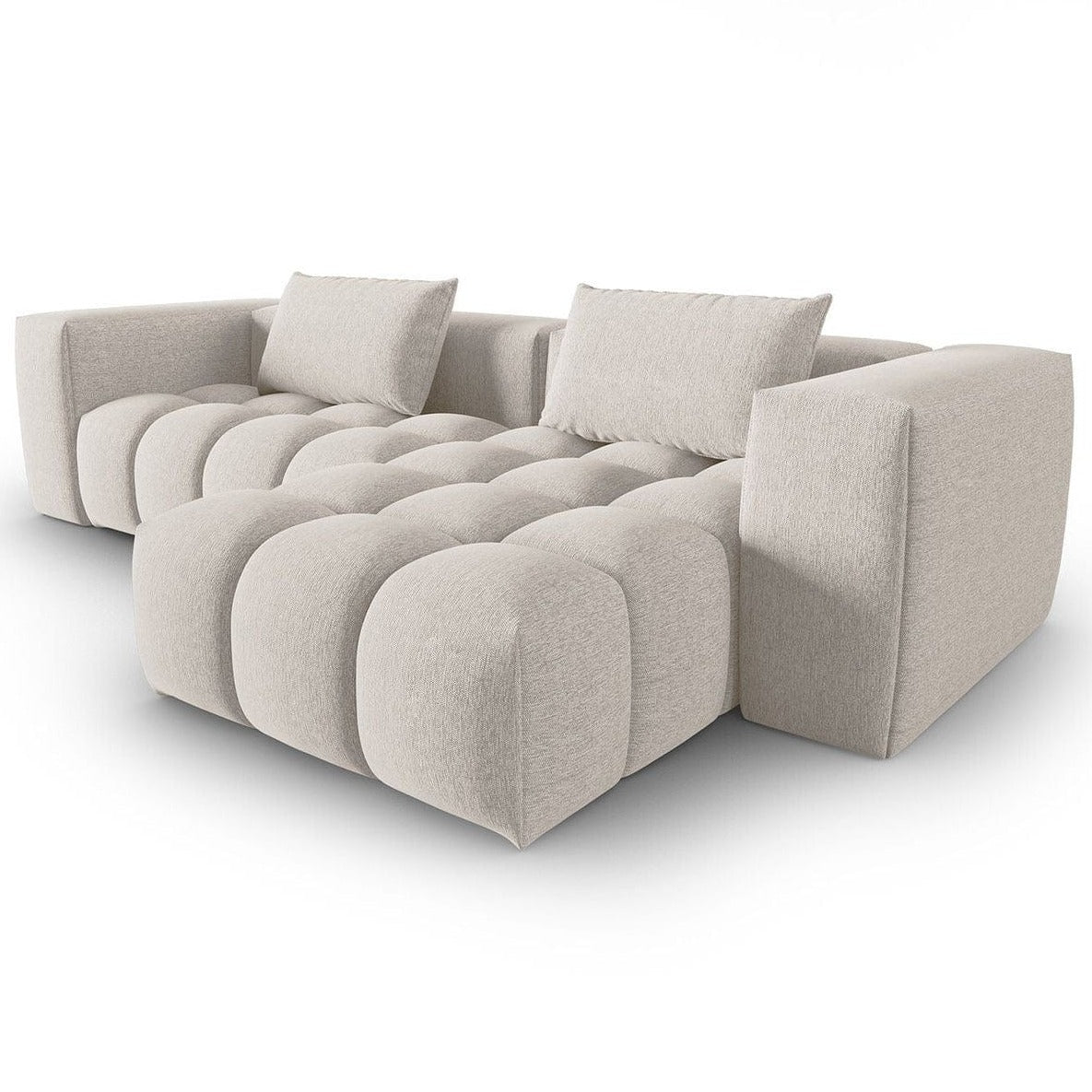 Home Atelier Jackson Performance Boucle Sectional Sofa with Tufted Cushioning