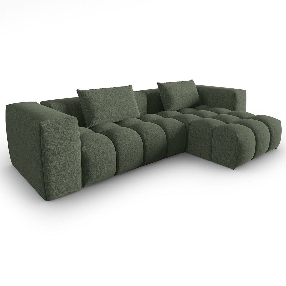 Home Atelier Jackson Performance Boucle Sectional Sofa with Tufted Cushioning