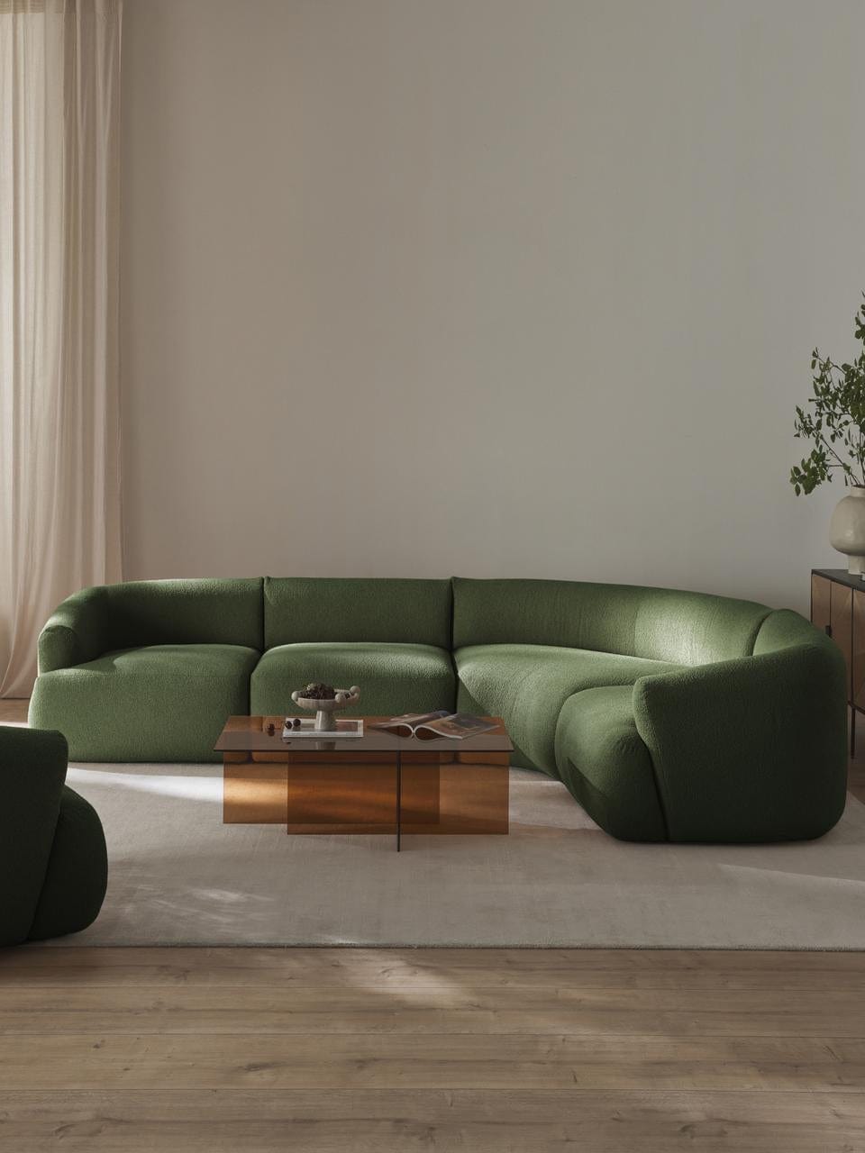 Home Atelier Jardin Boucle Sectional Sofa