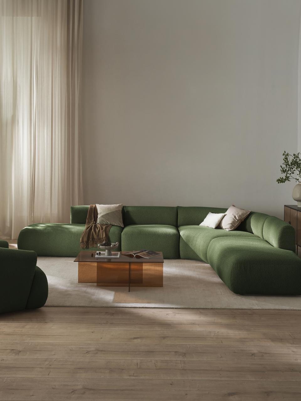 Home Atelier Jardin Sectional  Curve Sofa