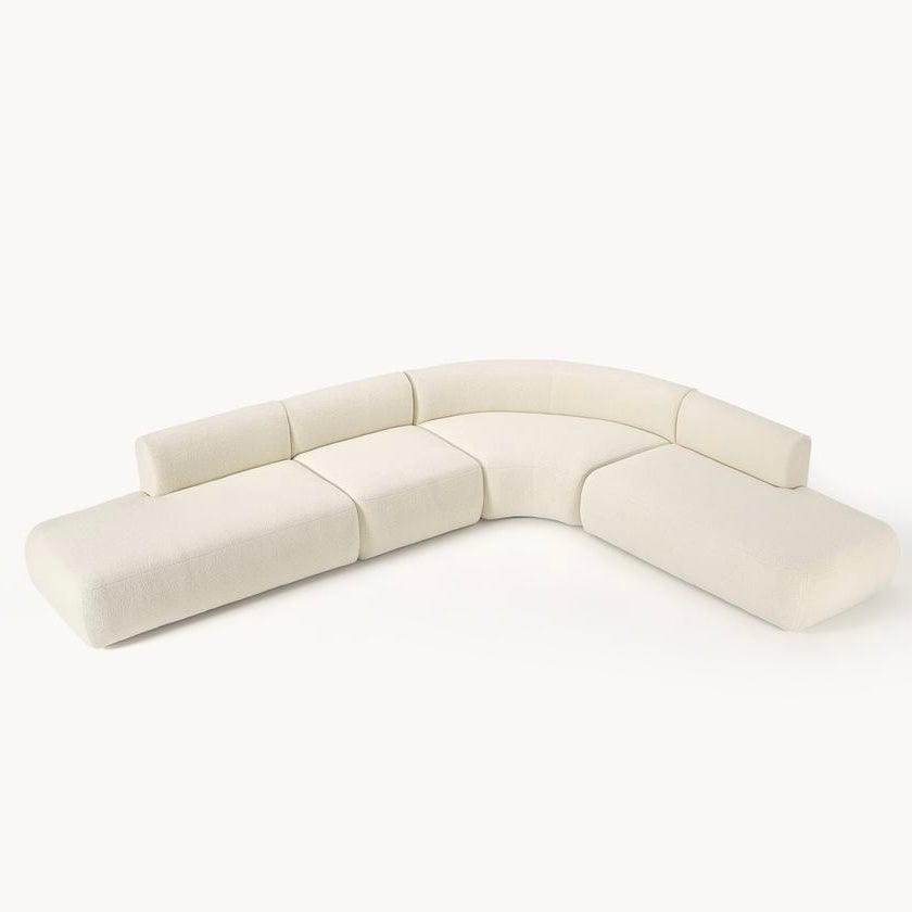 Home Atelier Jardin Sectional  Curve Sofa