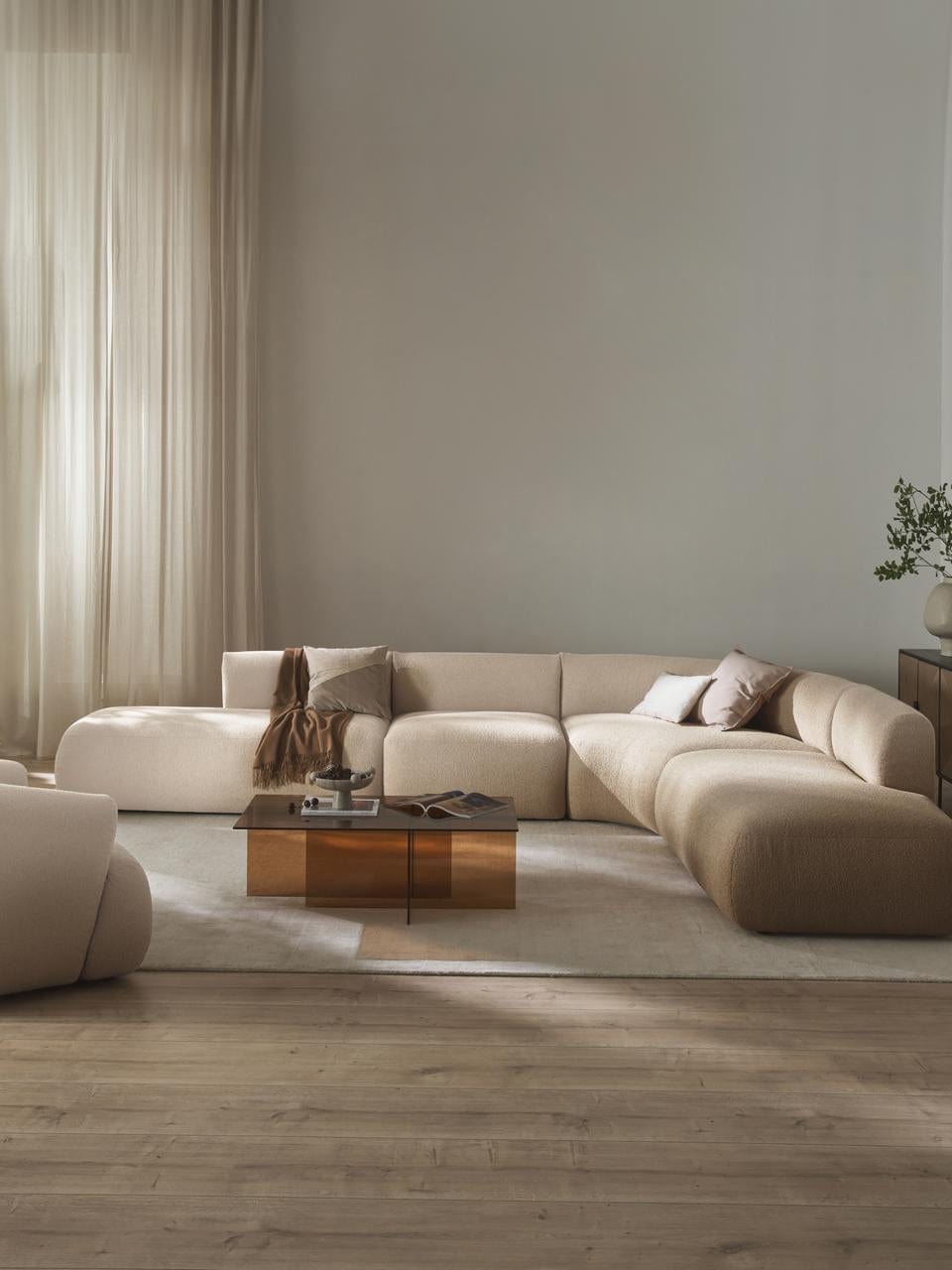 Home Atelier Jardin Sectional  Curve Sofa