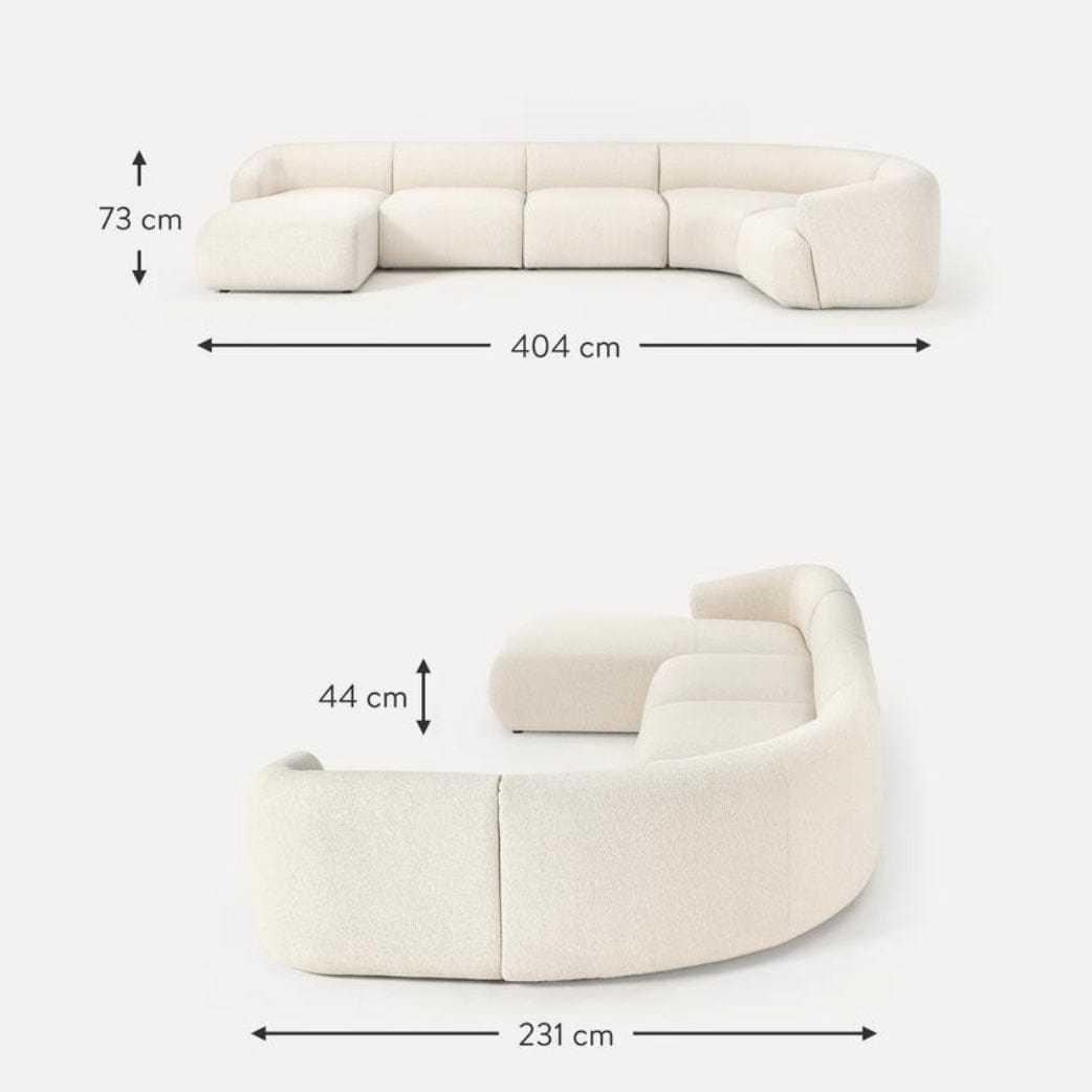 Home Atelier Jardin Sectional U-shape Sofa