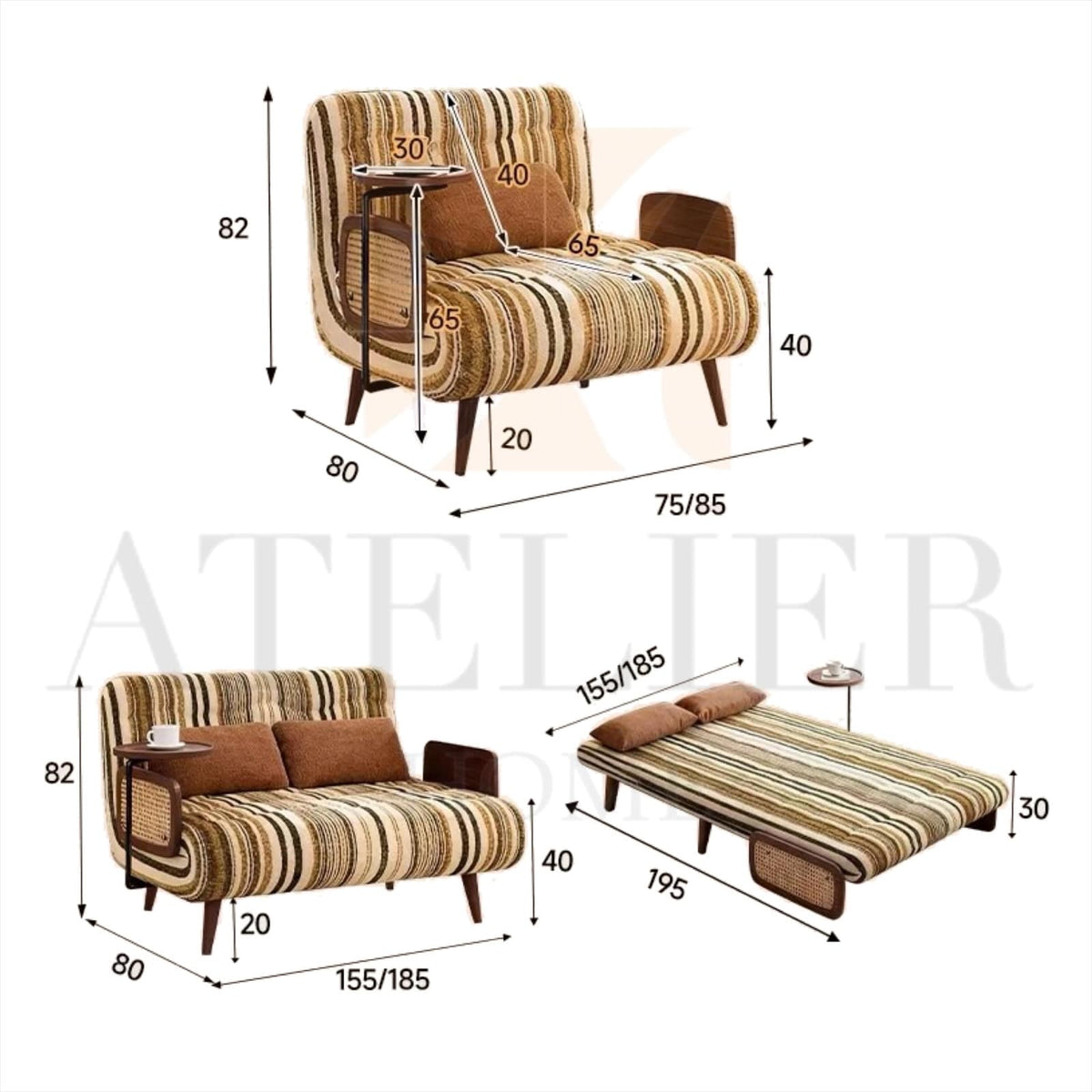Home Atelier Jassen Sofa Bed (Copy 12)