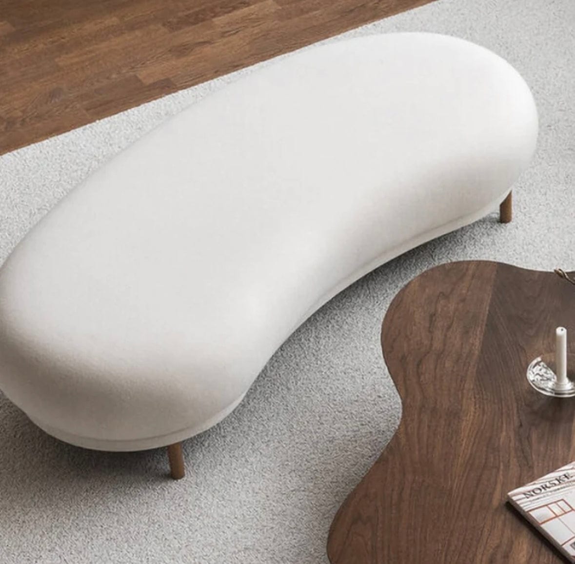 Home Atelier Jen Boucle Curve Sofa