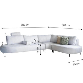 Home Atelier Jena Sectional Curve Sofa