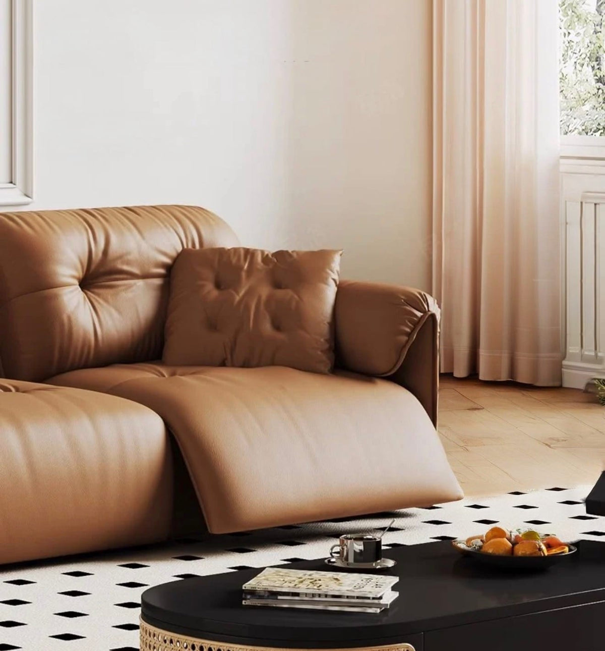 Home Atelier Jenken Scratch Resistant Backrest Slider Sofa (Copy)