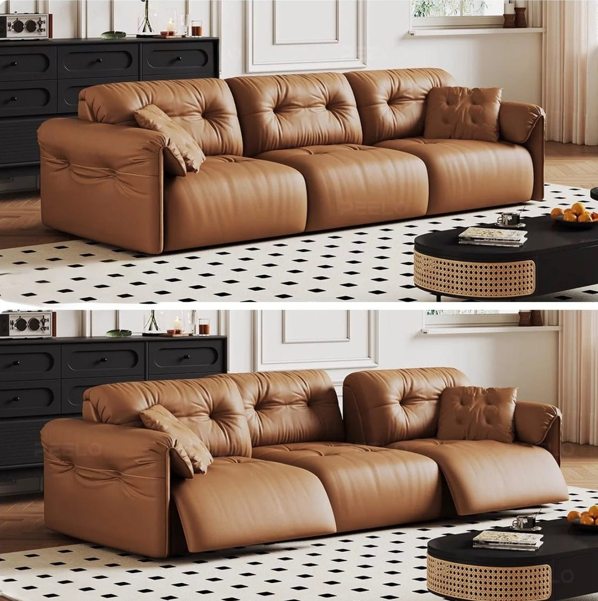 Home Atelier Jenken Scratch Resistant Backrest Slider Sofa (Copy)