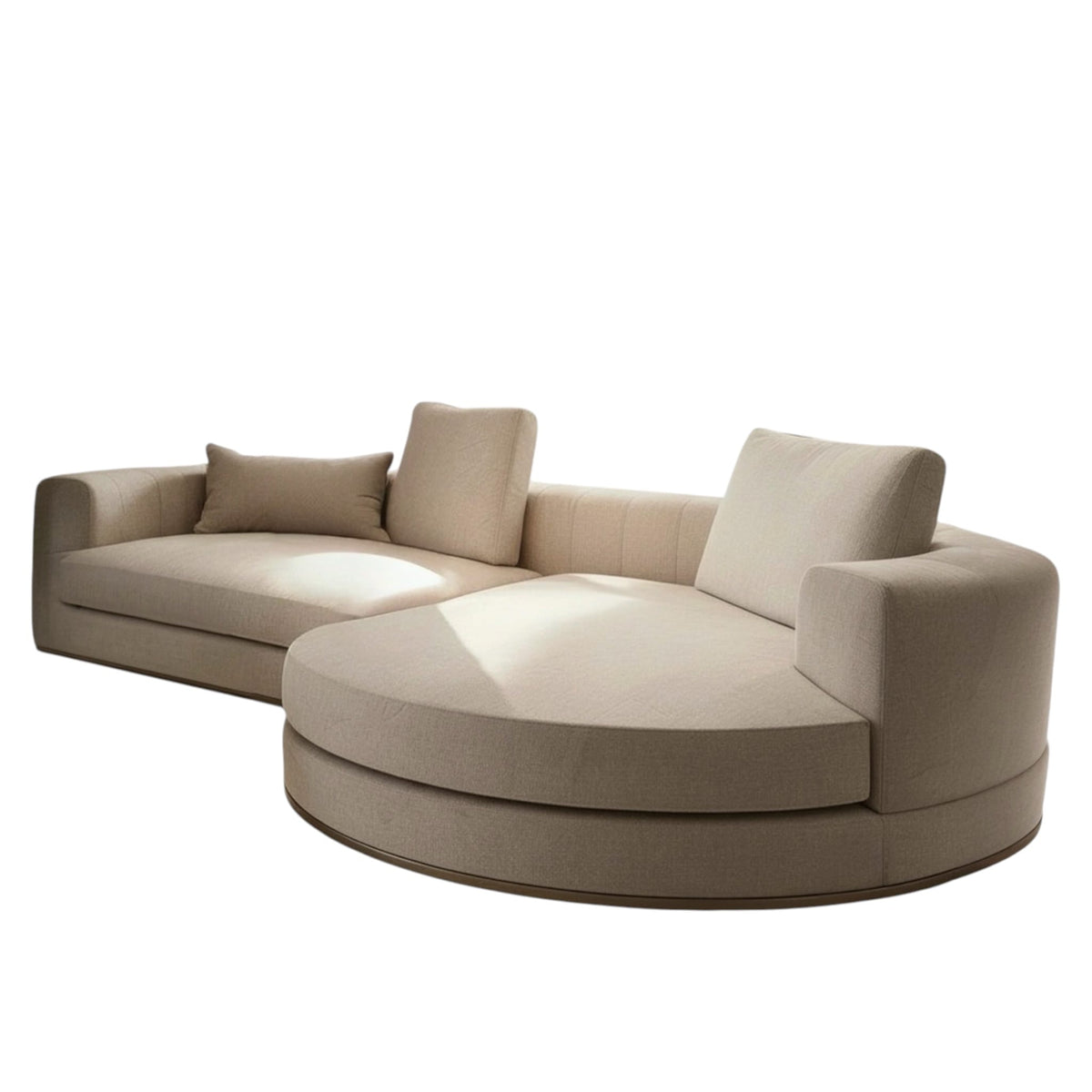 Home Atelier Jerona Designer Sectional Round Chaise Sofa (Copy)