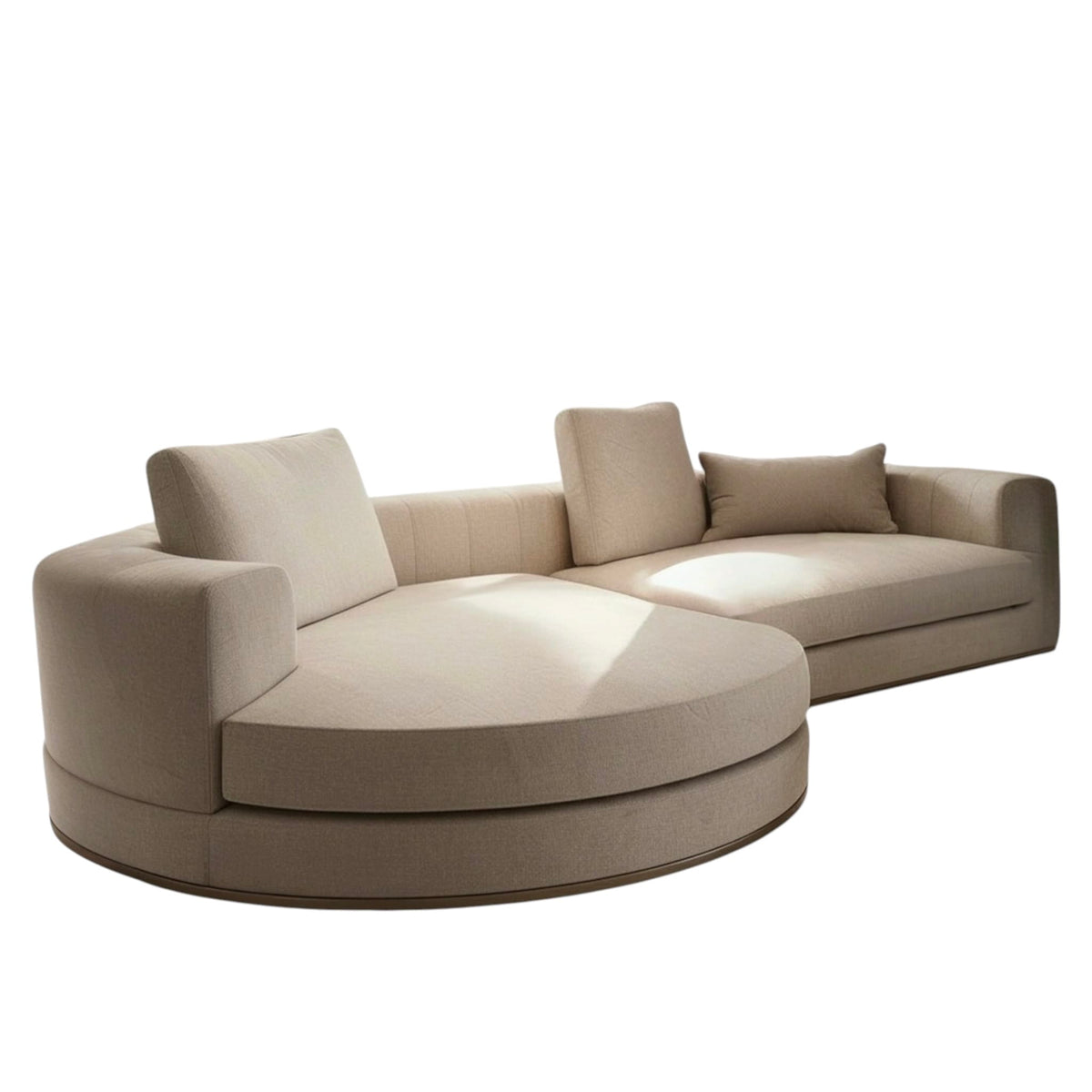 Home Atelier Jerona Designer Sectional Round Chaise Sofa (Copy)