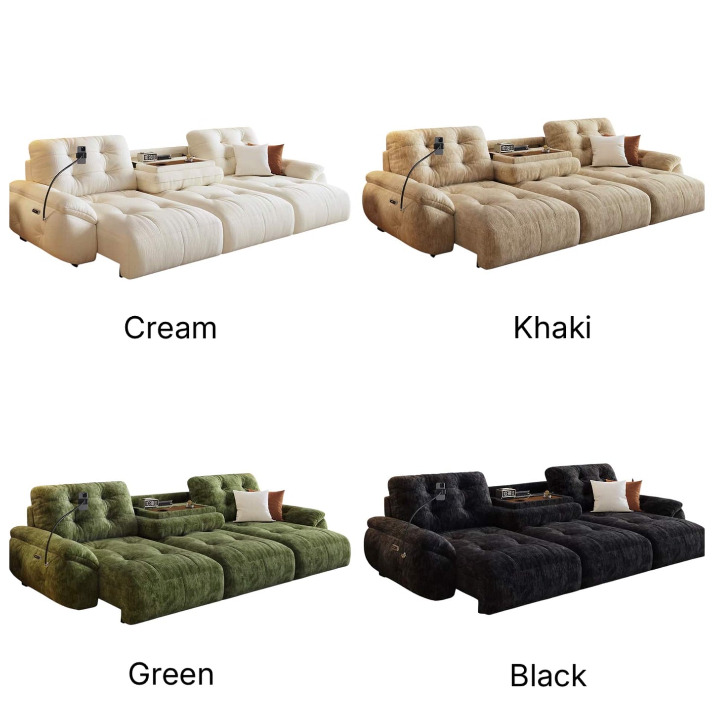 Home Atelier Jessie Scratch Resistant Electric Extendable Sofa Bed