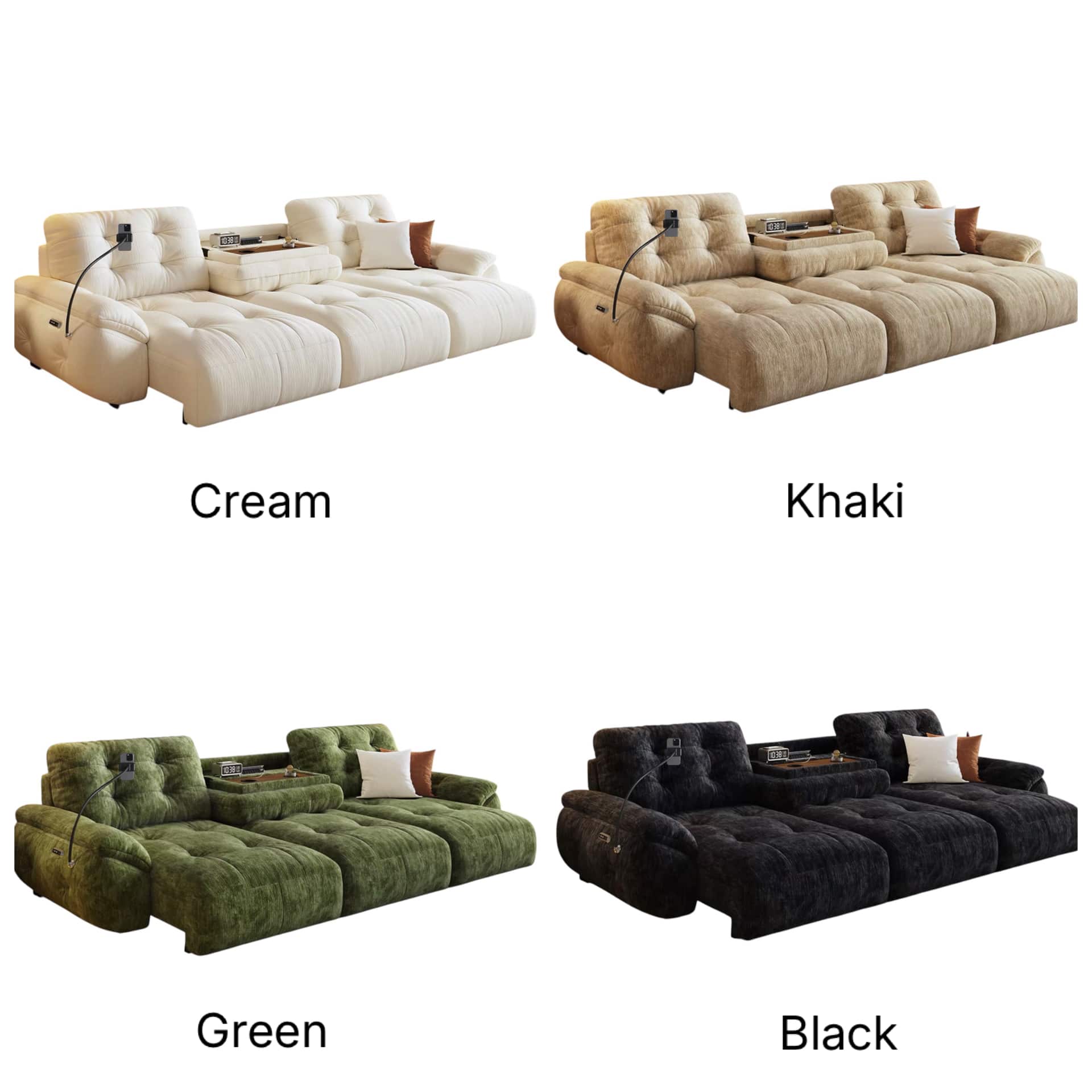 Home Atelier Jessie Scratch Resistant Electric Extendable Sofa Bed