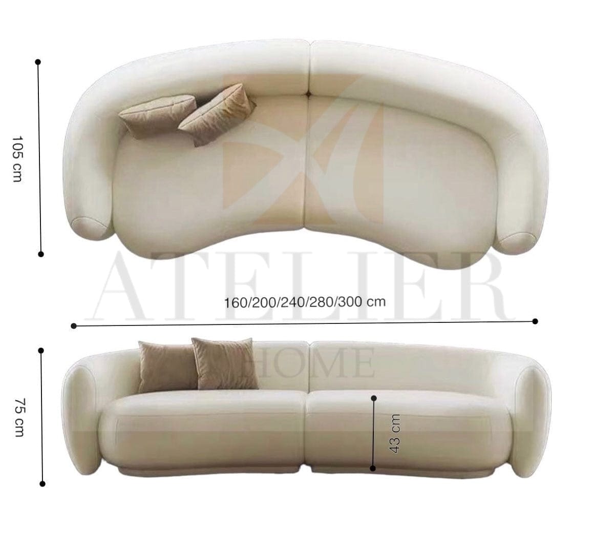 Home Atelier Jino Sectional Curve Sofa
